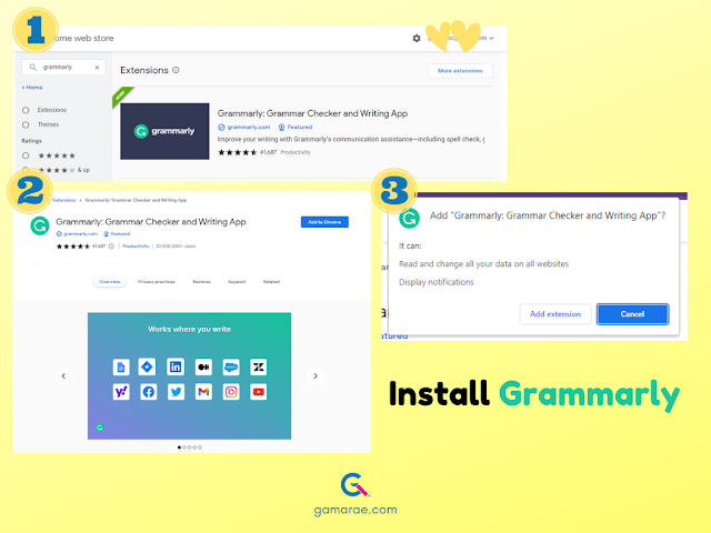 step by step guide on activating grammarly extension
