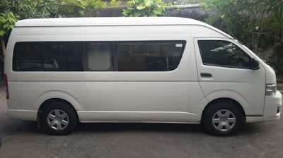 Transport Hiace commuter with AC 16 seat Lombok