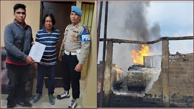 Oknum Polisi Pemilik Gudang BBM Ilegal yang Terbakar Diamankan Propam Polda Sumsel 