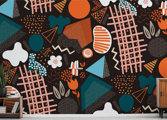 Abstract Geometric Art Wallpaper Murals