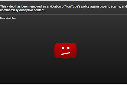 Video youtube dihapus karena judul, deskripsi dan taq yg salah