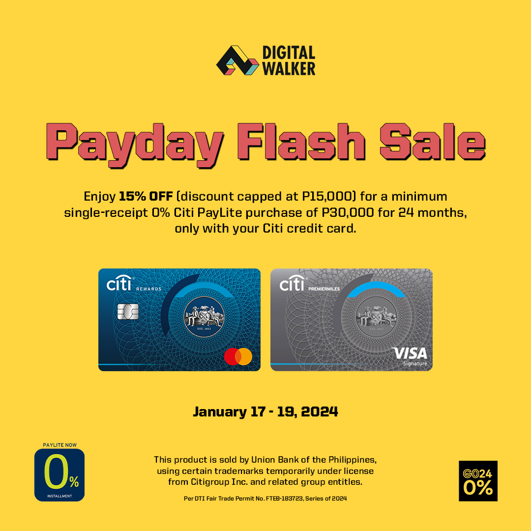 Citi x Digital Walker Payday Flash Sale