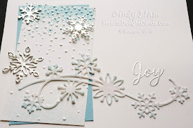 Heart's Delight Cards, Snowfall Thinlits, Snow Is Glistening, Stampin' Up!