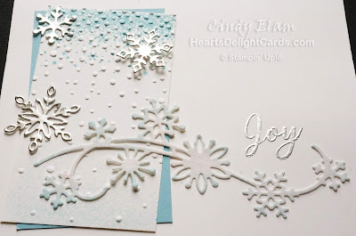 Heart's Delight Cards, Snowfall Thinlits, Snow Is Glistening, Stampin' Up!