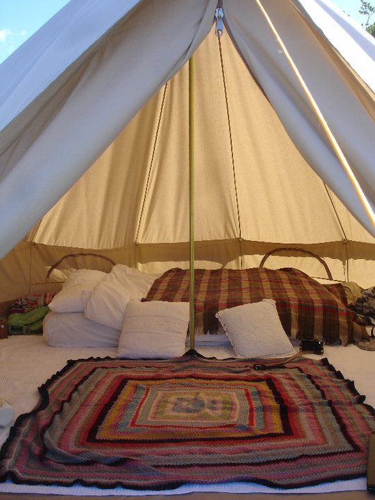 I absolutely love this tent it is so light and airy inside just makes you 