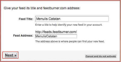 Cara Membuat Akun Feedburner Untuk Blogspot Dengan Benar