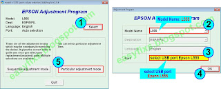 How to reset the waste ink pad counter on an Epson L555 - 01