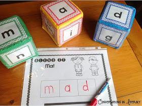 Short Vowel Roll It Cubes