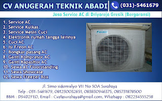 Jasa Service AC di Driyorejo Gresik (Bergaransi)