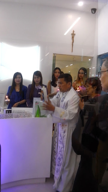 Store blessing with Reverend Fr. Errol Mananquil.