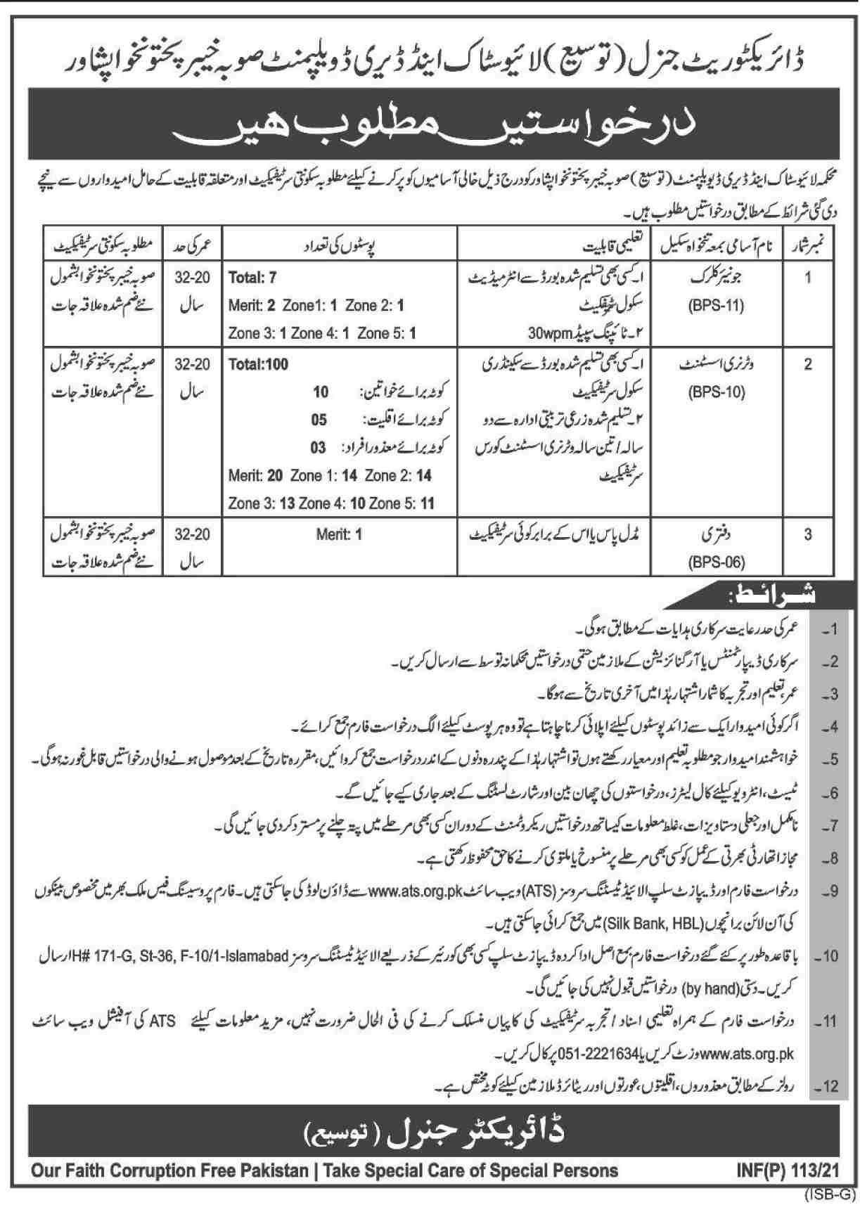 Livestock and Dairy Development Jobs 2021