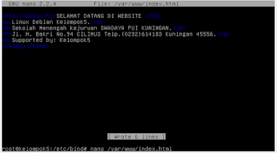 Konfigurasi Web Servers Debian linux