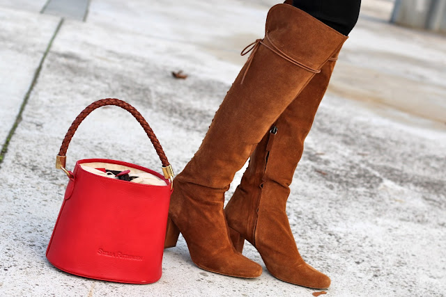 botas zara camel