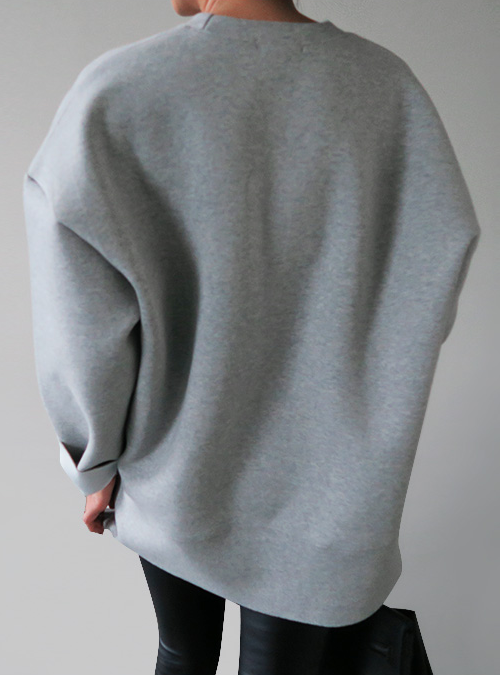  Oversized Gray Pullover