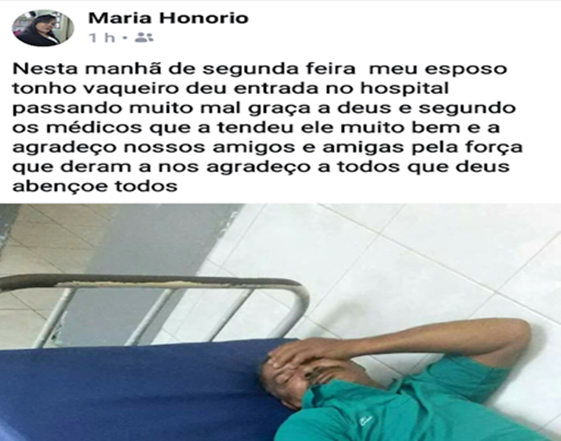 TONHO VAQUEIRO QUASE MORRE... VAI PARAR NO HOSPITAL DE BOM CONSELHO