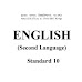 Std-10  English Second Language Textbook pdf Download 