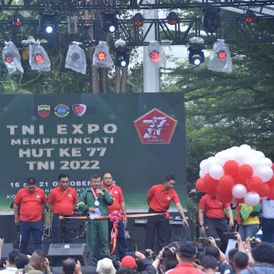 Danyonmarhanlan I Beserta Prajurit Ikuti Acara Pembukaan TNI Expo Tahun 2022