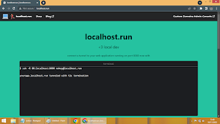web localhost run