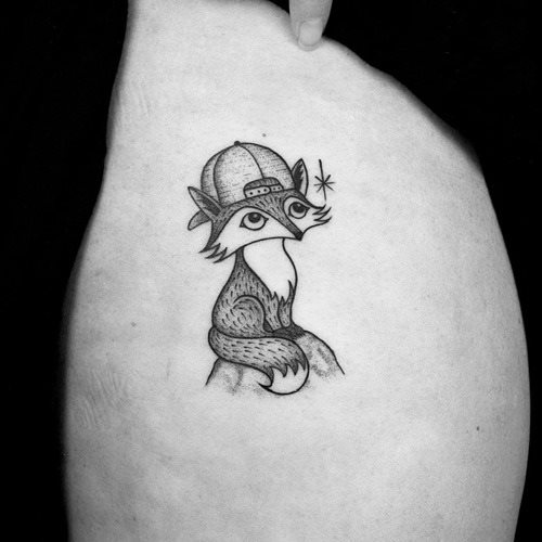 Tatuagens de Raposa - 64 ideias femininas