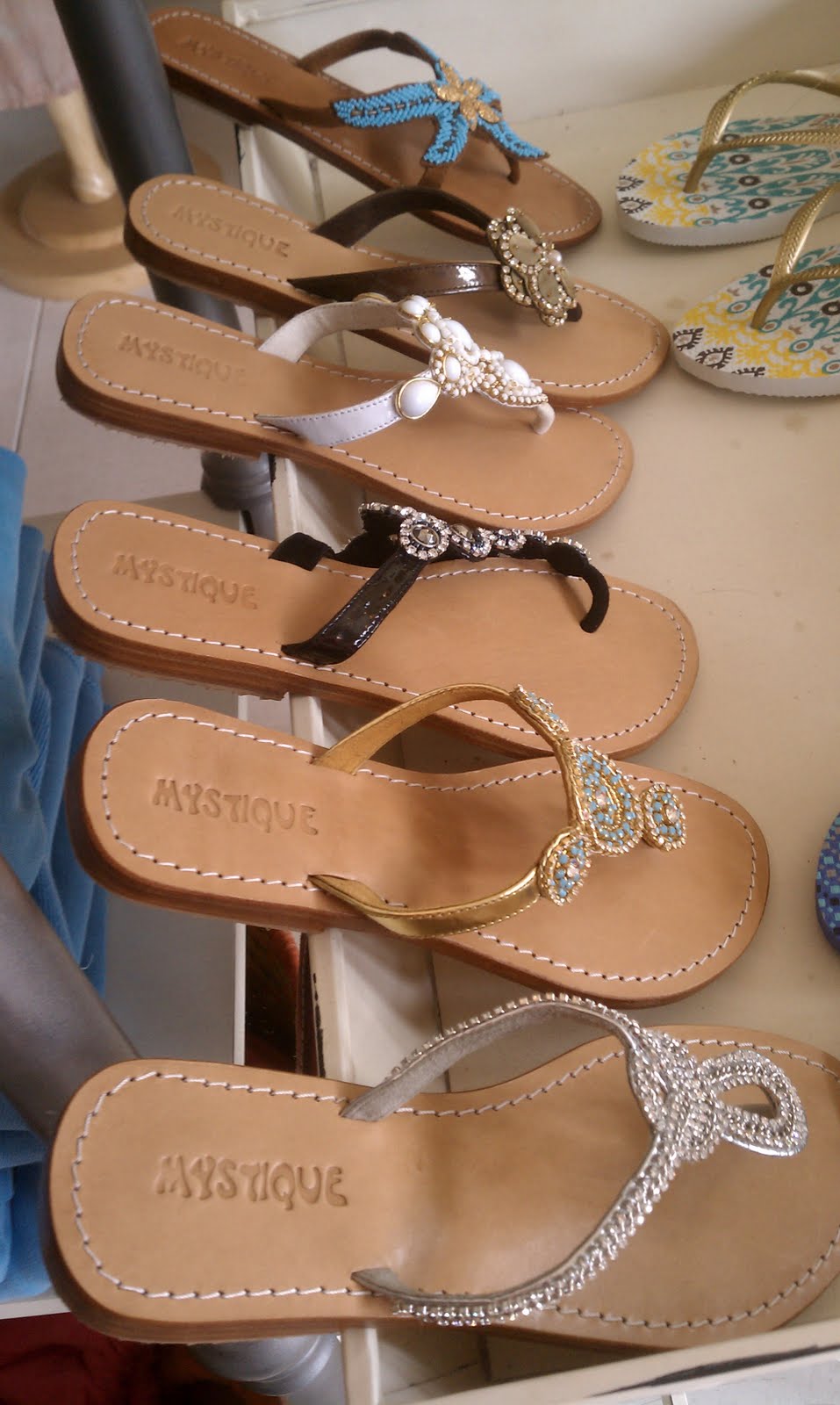 Mystique sandals at one of the shoe stores - so cute!