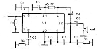 10W schematic amplifier with KA2202 , KA2207