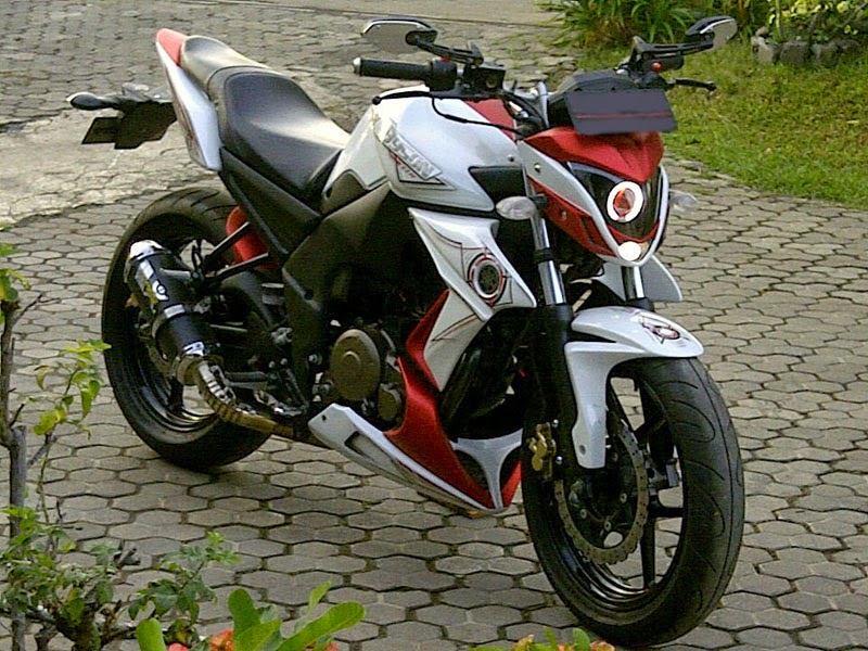 Modifikasi byson sederhana street fighter fi touring full 