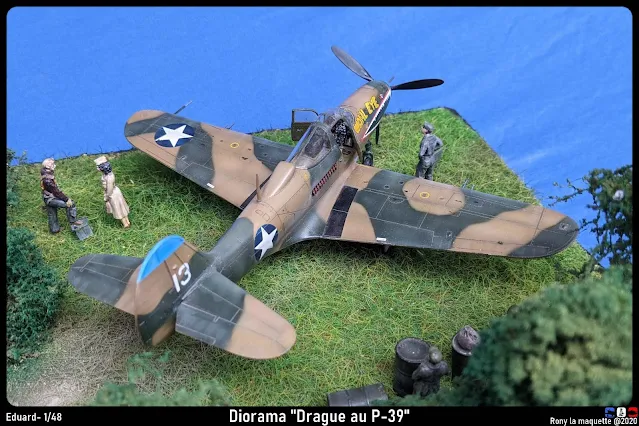 Diorama P-39 Airacobra "Drague au P-39".