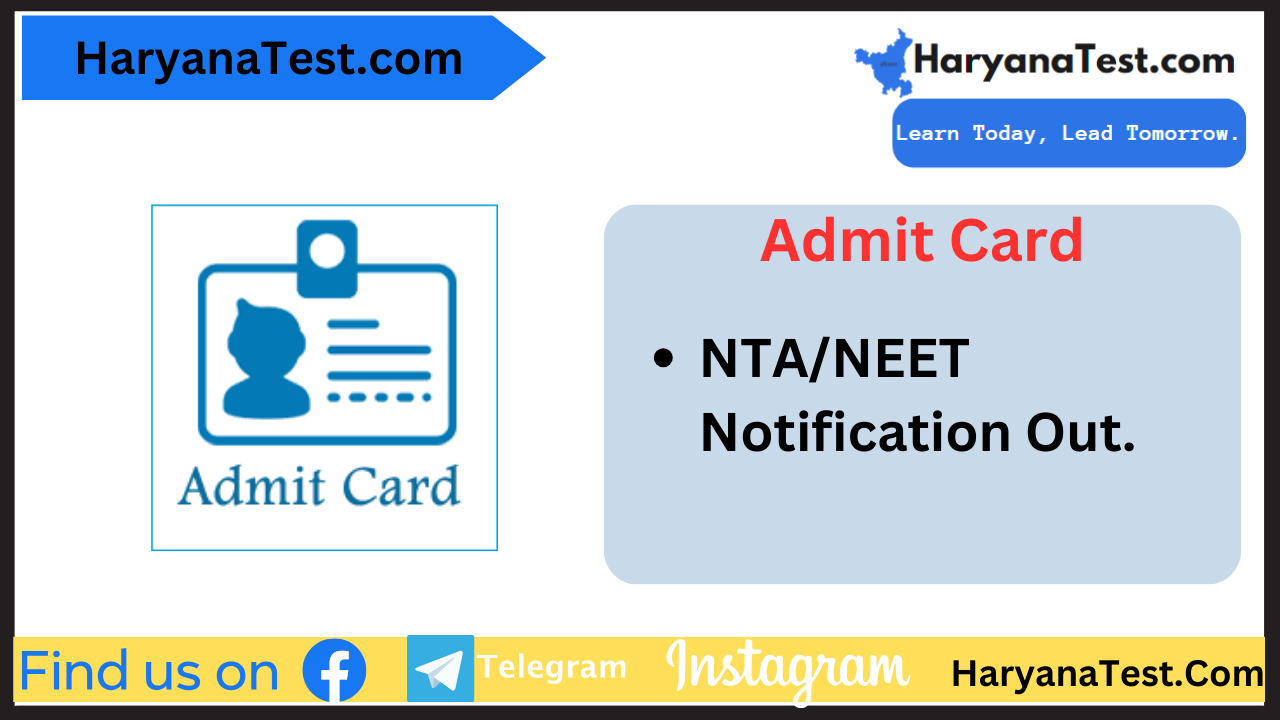 NTA/NEET Application Form 2024