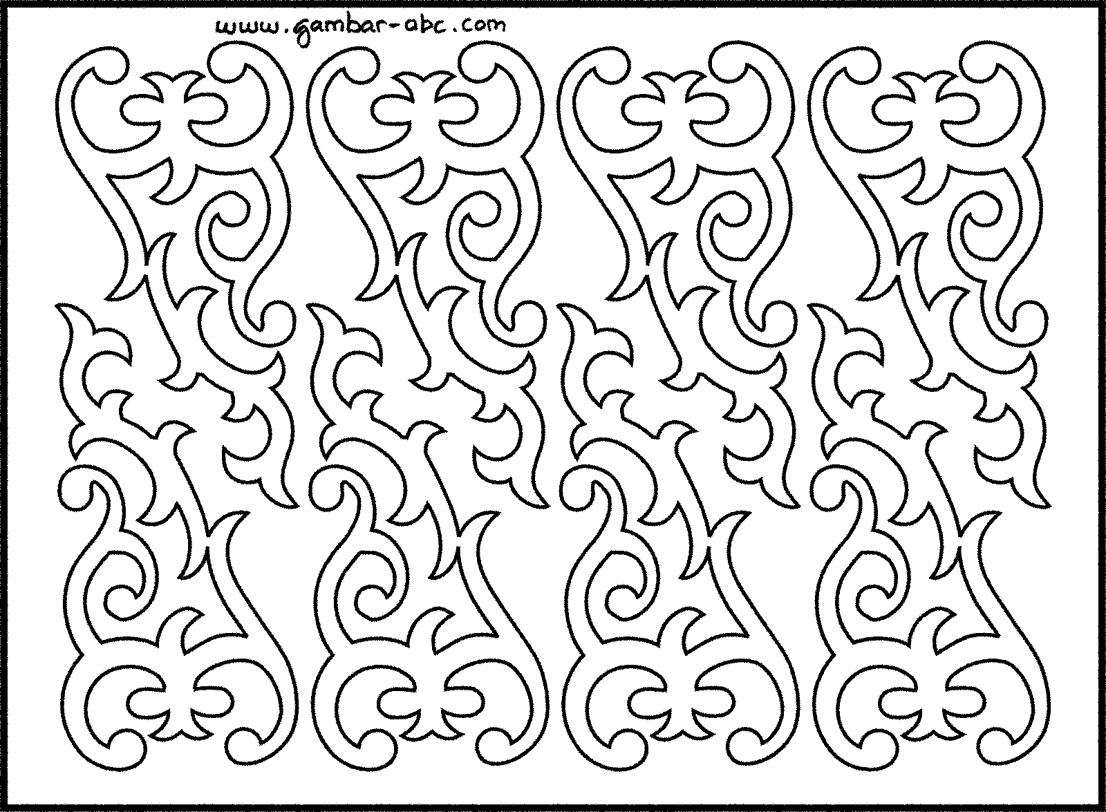 Batik Ornament - BELAJAR MEWARNAI