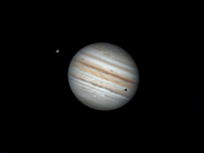 Júpiter, Ganimedes i ombra d'Europa. 28/07/2021 23:19 UT