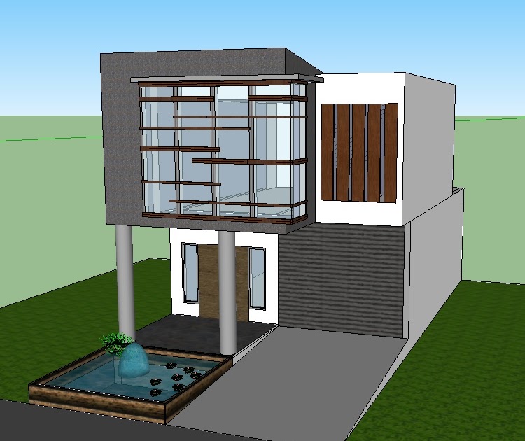 Blog Bangun Rumah Gambar Rumah Modern Minimalis 6 x 15 m2 