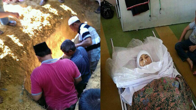 SubhanaAllah! 3 Foto Gambar jenazah dengan wajah berseri dan liang lahad bercahaya , Al-fatihah!