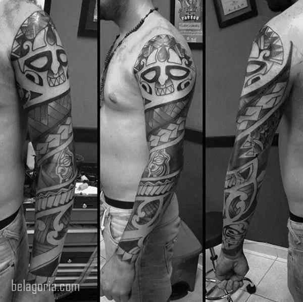 Imagen de un Tatuaje tribal para hombre