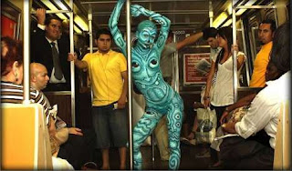 Picasso-Style Body Painting