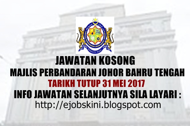 Jawatan Kosong Majlis Perbandaran Johor Bahru Tengah 