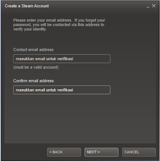 Tutorial membuat id Steam 3