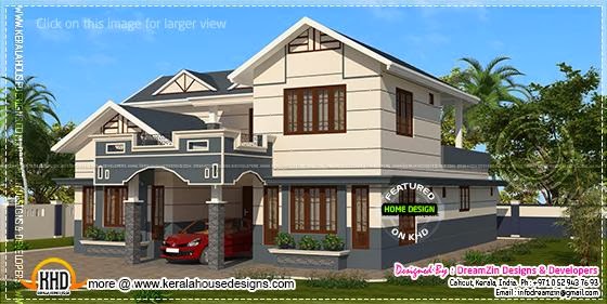 House elevation rendering
