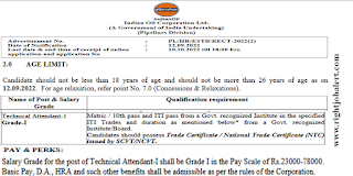 ITI Technical Attendant Jobs in Indian Oil Corporation Limited