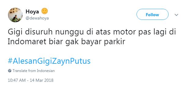 15 Tweet Kocak 'Alasan Gigi & Zayn Putus' Ini Bikin Ngakak Parah