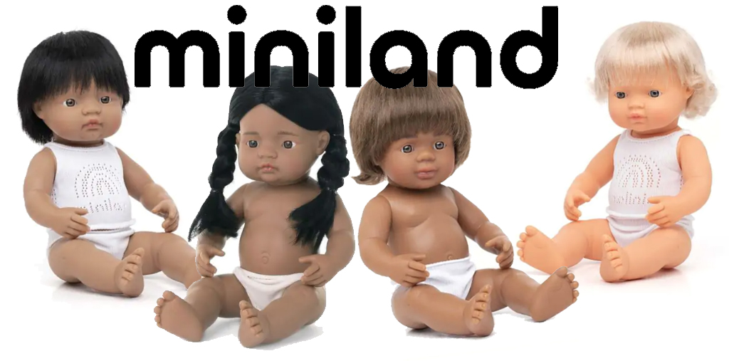 Dolls from the Spanish brand Miniland - Knuffels à la carte