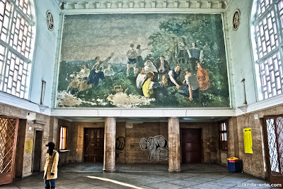 Mural de la estación de tren de Hunedoara