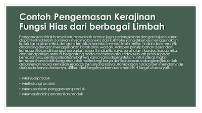 Prakarya Kewirausahaan Contoh Desain Kerajinan  Contoh 