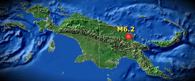 TERREMOTO 6,2 GRADOS PAPUA NUEVA GUINEA, 20 DE AGOSTO 2012