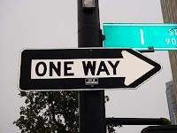 one way sign