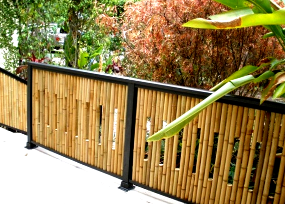 Konsep 30 Desain Pagar  Bambu  Sederhana