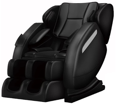 Image: Real Relax Massage Chair, Full Body Recliner with Zero Gravity Chair, Air Pressure, Bluetooth, Heat and Foot Roller Included