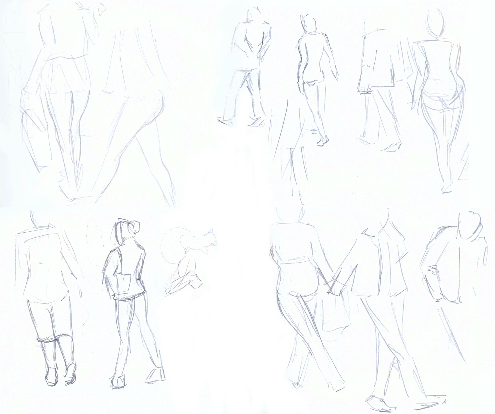 Drawing Journal and Major Project Planning: Moving Figure Drawing