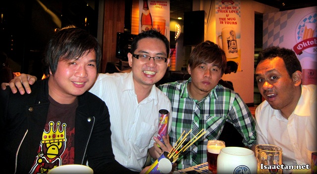  Friends @ GAB's Oktoberfest 2012 (L-R: Jackie, myself, Benjamin and Marc)