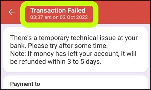 Fix Transaction Failed There's A Temporary Technical issue Problem Solved PhonePe