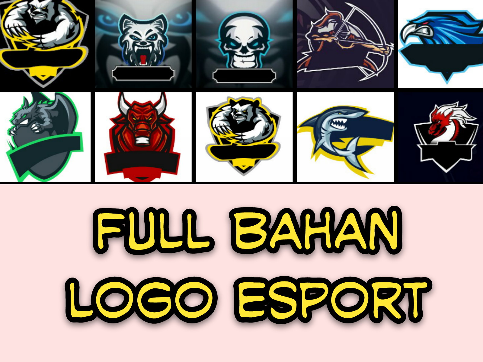 Bahan Lengkap Edit Logo Esport JOKIJENIUS SHARING
